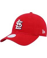 Women's New Era Red St. Louis Cardinals Team Logo Core Classic 9TWENTY Adjustable Hat