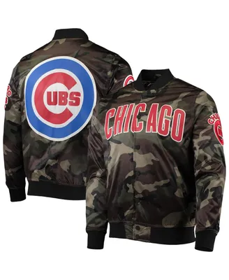 Men's Pro Standard Camo Chicago Cubs Satin Full-Snap Jacket
