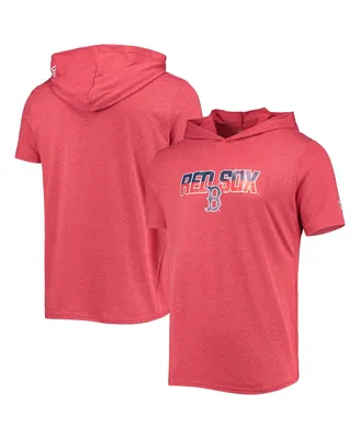 Men's New Era Heathered Red Boston Sox Hoodie T-shirt