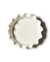 Coton Colors Signature White Ruffle Pie Dish
