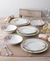 Noritake Poppy Place Set, 12 Piece - White, Pink, Gold