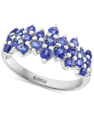 Effy Tanzanite Cluster Ring (1 ct. t.w.) in Sterling Silver