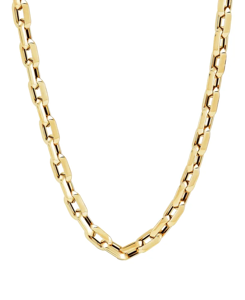 Polished Oval Link 20" Chain Necklace in 10k Gold