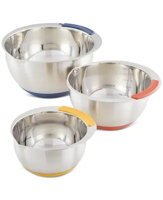 Ayesha Curry Pantryware 3-Pc. Stainless Steel Nesting Mixing Bowls Set