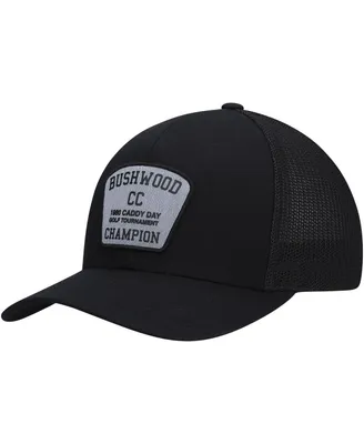 Men's Travis Mathew Black Presidential Suite Trucker Adjustable Hat