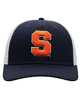 Men's Top of the World Navy, White Syracuse Orange Trucker Snapback Hat