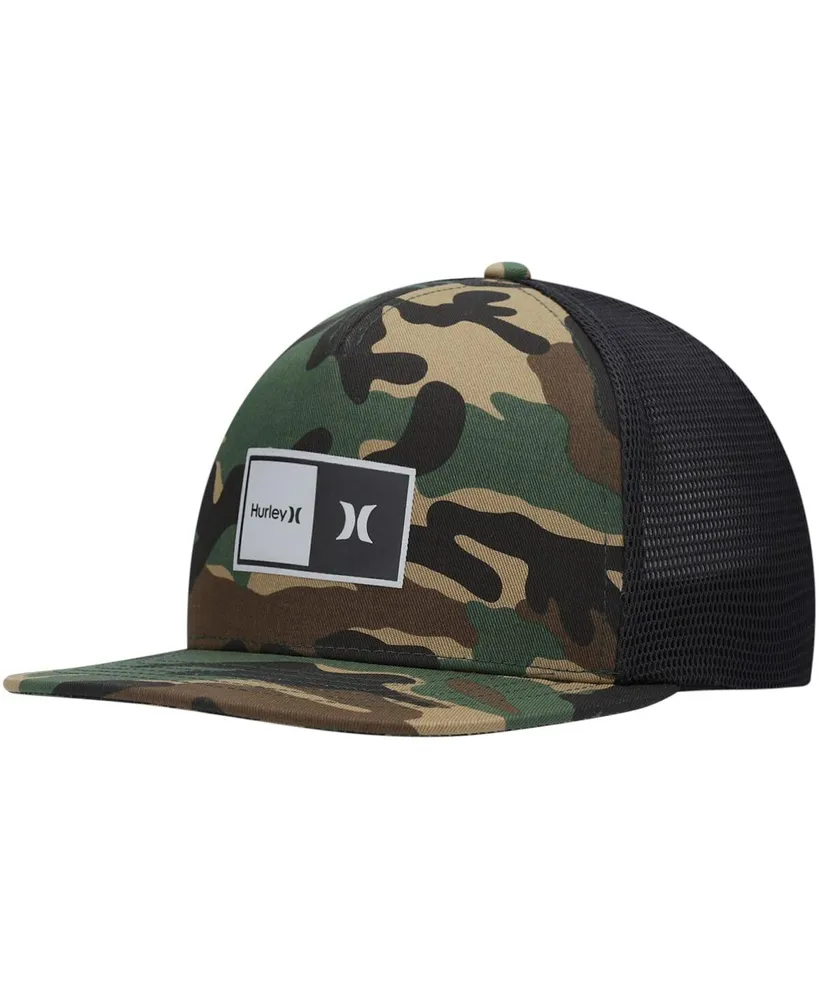 Men's Hurley Camo, Black 2.0 Trucker Snapback Hat