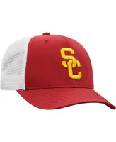 Men's Top of the World Cardinal, White Usc Trojans Trucker Snapback Hat