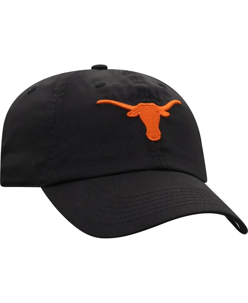 Men's Top of the World Black Texas Longhorns Staple Adjustable Hat