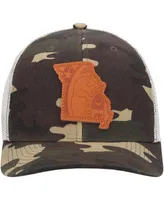 Men's Local Crowns Camo Missouri Icon Woodland State Patch Trucker Snapback Hat