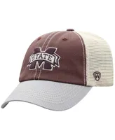 Men's Top of the World Maroon Mississippi State Bulldogs Offroad Trucker Snapback Hat