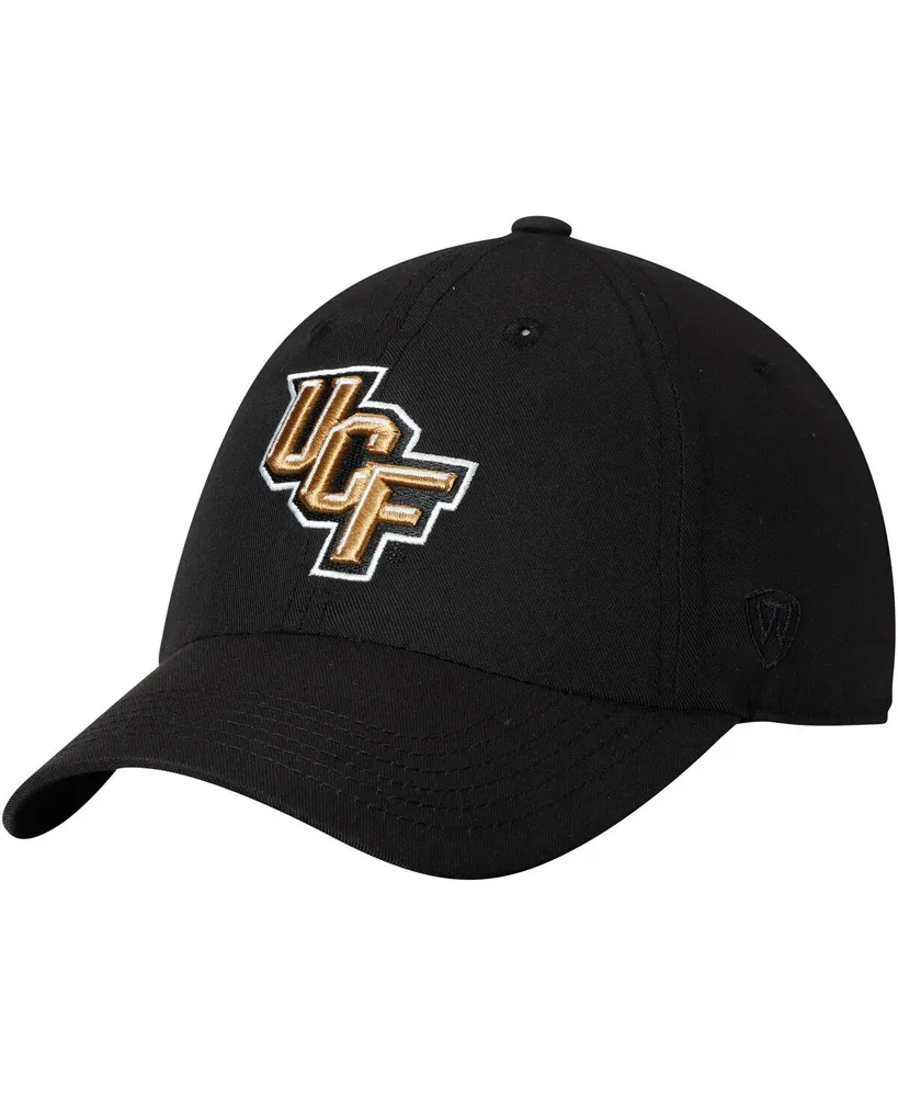 Men's Top of the World Black Ucf Knights Primary Logo Staple Adjustable Hat