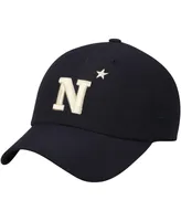 Men's Top of the World Navy Navy Midshipmen Primary Logo Staple Adjustable Hat