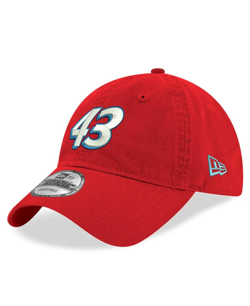 Men's New Era Red Erik Jones Enzyme Washed 9Twenty Adjustable Hat