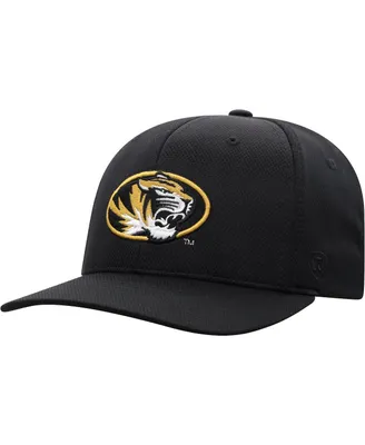 Men's Top of The World Black Missouri Tigers Reflex Logo Flex Hat