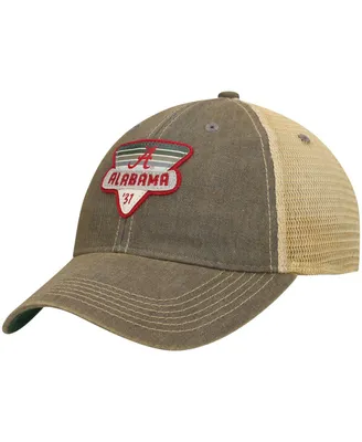 Men's Gray Alabama Crimson Tide Legacy Point Old Favorite Trucker Snapback Hat