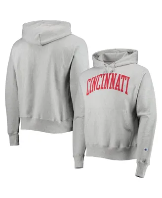 Men's Champion Heathered Gray Cincinnati Bearcats Cincy Arch Pullover Hoodie