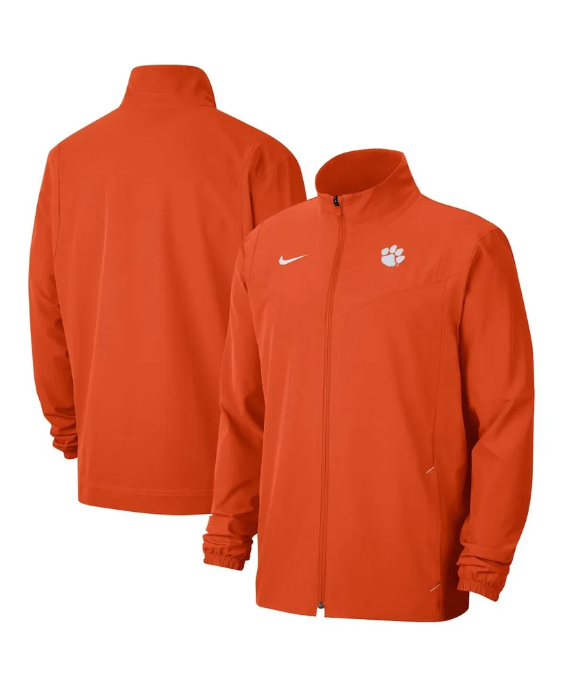 Men's Nike Orange Clemson Tigers 2021 Sideline Full-Zip Jacket