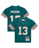 Toddler Boys and Girls Mitchell & Ness Dan Marino Aqua Miami Dolphins 1984 Retired Legacy Jersey