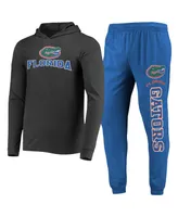 Men's Concepts Sport Royal, Charcoal Florida Gators Meter Long Sleeve Hoodie T-shirt and Jogger Pants Set