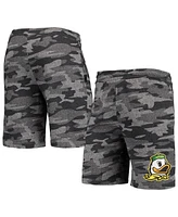 Men's Concepts Sport Charcoal, Gray Oregon Ducks Camo Backup Terry Jam Lounge Shorts