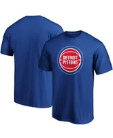 Men's Fanatics Blue Detroit Pistons Primary Team Logo T-shirt