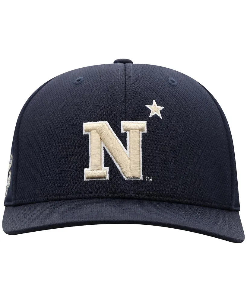 Men's Top of The World Navy Navy Midshipmen Reflex Logo Flex Hat