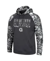 Men's Colosseum Charcoal Georgetown Hoyas Oht Military-Inspired Appreciation Digital Camo Pullover Hoodie