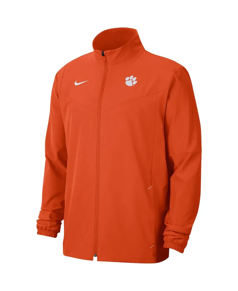 Men's Nike Orange Clemson Tigers 2021 Sideline Full-Zip Jacket