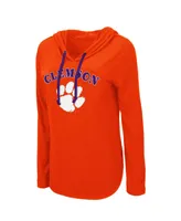 Women's Colosseum Orange Clemson Tigers My Lover Long Sleeve Hoodie T-shirt