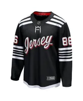 Men's Fanatics Jack Hughes Black New Jersey Devils Alternate Premier Breakaway Player