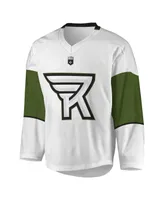 Big Boys White, Green Rochester Knighthawks Replica Jersey