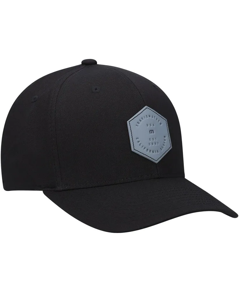 Men's Travismathew Black Dopp Tri-Blend Flex Hat