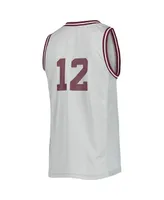 Men's adidas #12 Gray Texas A&M Aggies Reverse Retro Jersey