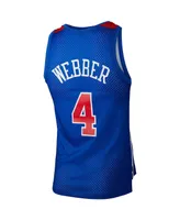 Women's Mitchell & Ness Chris Webber Blue Washington Bullets Hardwood Classics 1996 Swingman Jersey