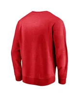 Men's Fanatics Red Washington Nationals Gametime Arch Pullover Sweatshirt