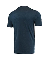 Men's Concepts Sport Heathered Charcoal, Navy Illinois Fighting Illini Meter T-shirt and Pants Sleep Set