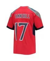 Big Boys Nike Ryan Tannehill Red Tennessee Titans Inverted Team Game Jersey