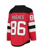 Big Boys Jack Hughes Red New Jersey Devils Home Player Replica