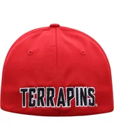 Men's Top of The World Red Maryland Terrapins Reflex Logo Flex Hat