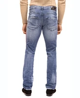 Ron Tomson Men's Modern Stripe Denim Jeans