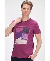 Ron Tomson Men's Modern Print Fitted Admission T-shirt