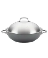 Anolon Accolade Forged Hard-Anodized Nonstick Wok with Lid, 13.5-Inch, Moonstone