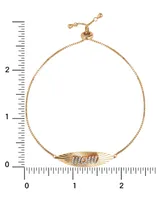 Giani Bernini Cubic Zirconia Mom Bolo Bracelet in 18k Gold-Plated Sterling Silver, Created for Macy's