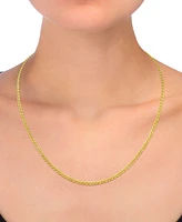 18" Nonna Link Chain Collar Necklace (2-9/10mm) in 14k Gold