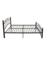Bouvardia Contemporary Iron Bed Frame, King