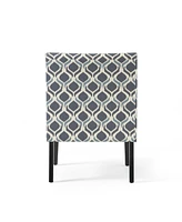 Kassi Contemporary Fabric Slipper Accent Chair