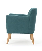 Merel Mid Century Modern Fabric Club Chair