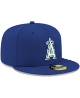 Men's New Era Royal Los Angeles Angels Logo White 59FIFTY Fitted Hat