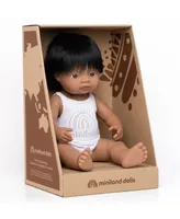 Miniland 15" Baby Doll Hispanic Boy Set, 3 Piece